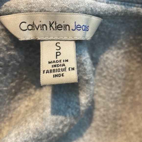 Calvin Klein monogram logo crewneck sweatshirt grey size S - Picture 5 of 6